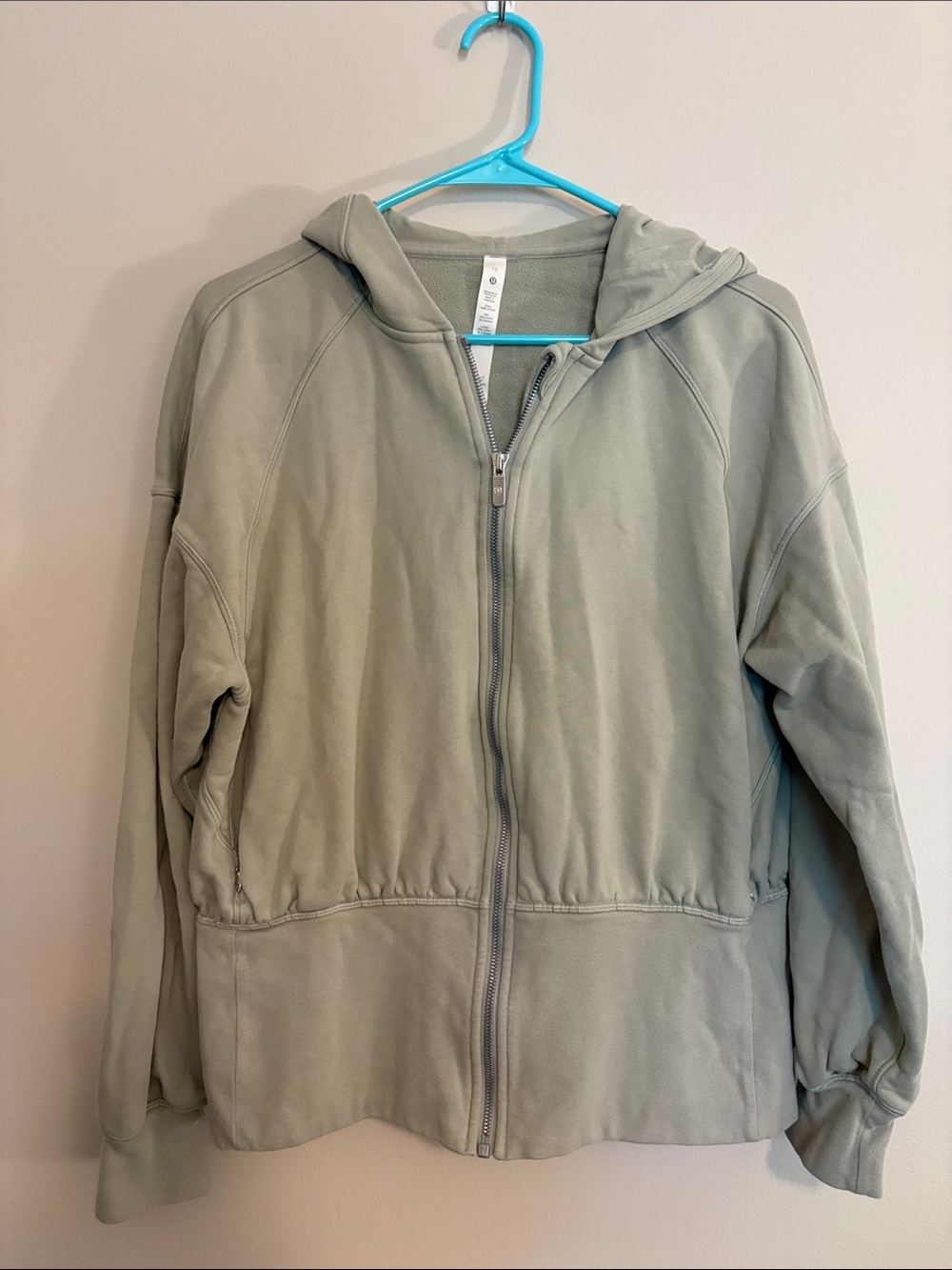 lululemon athletica Sage Green Zip Hoodie